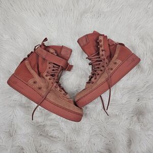 Nike SF Air Force 1 Sneaker Boot Dusty Peach 884024-204 Size 8 Men’s